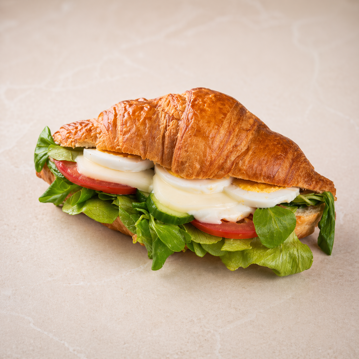 Plnený Croissant - vajíčkový